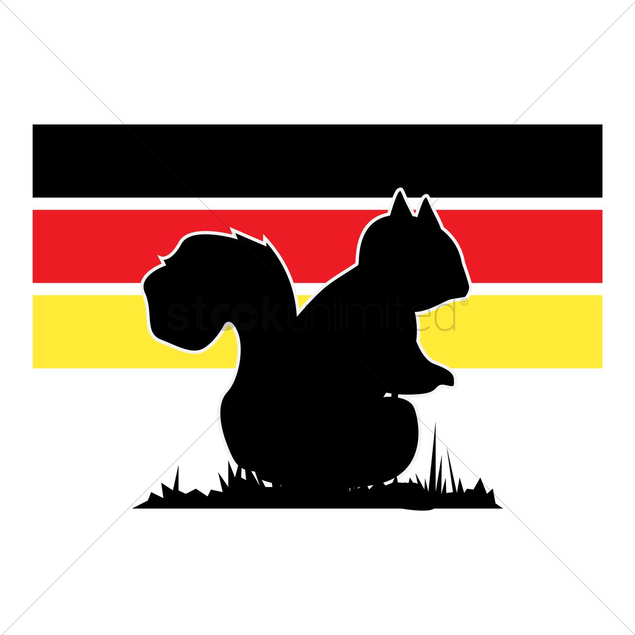 1300x1300 Red Squirrel Vector Image
