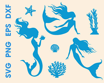 340x270 Mermaid Silhouette Etsy