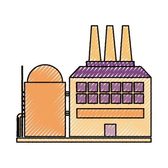 550x550 Refinery Plant Silhouette
