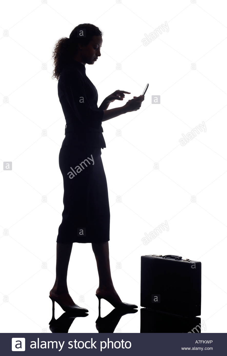885x1390 Business Woman Silhouette Stock Photo 11826273