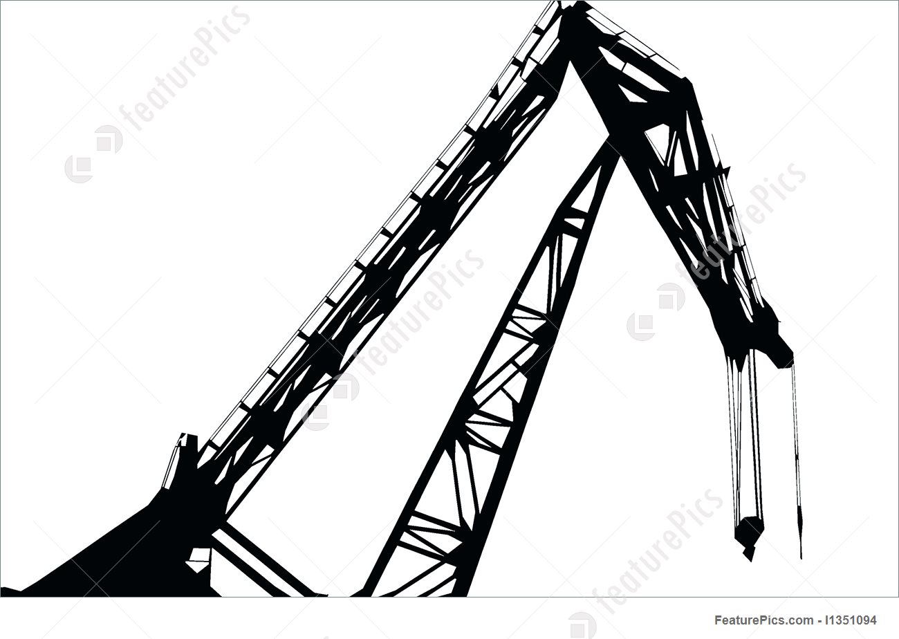 1300x924 Crane Silhouette Stock Image I1351094