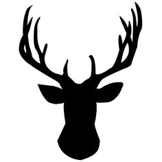 236x236 Black Silhouette Of Deer Antlers Use These Free Images For Your