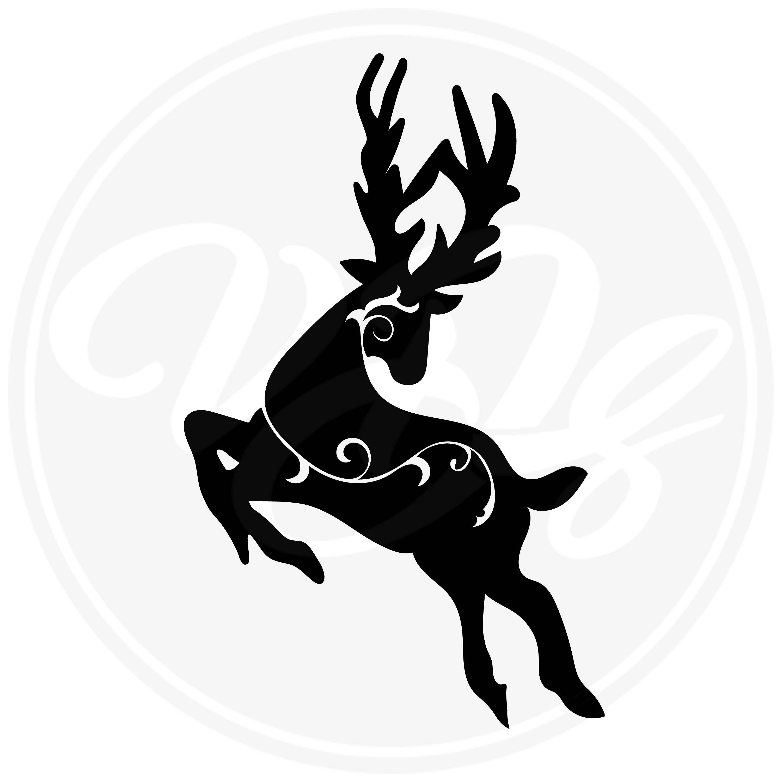 3000x3000 Christmas Clipart, Reindeer Clipart, Santa's Reindeer, Christmas