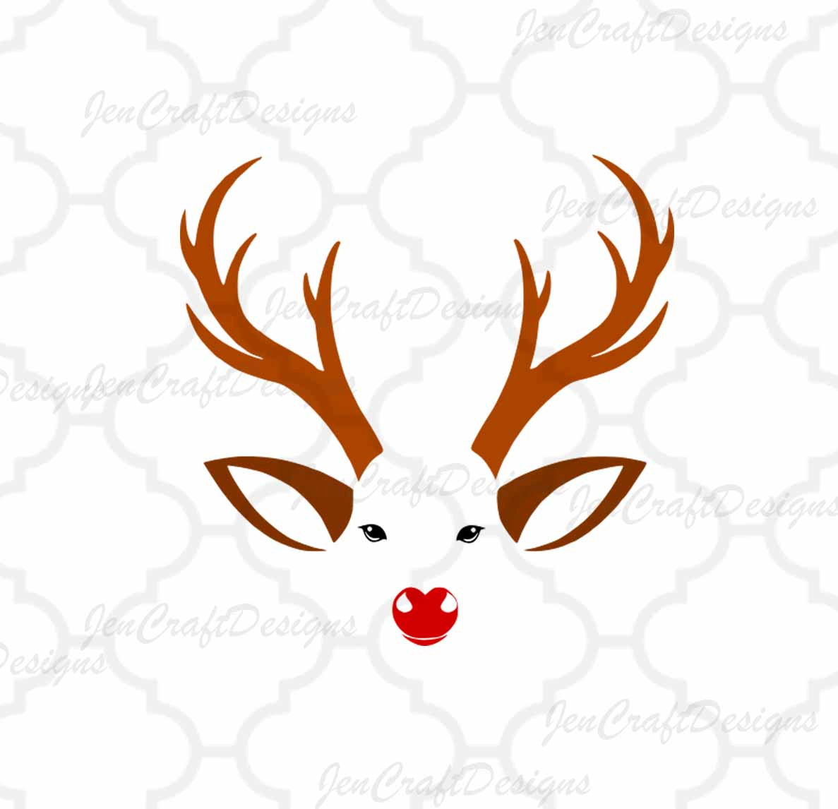 1187x1146 Christmas Reindeer Svg,eps Png Dxf,digital Download Files