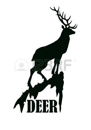 316x450 Printable Doe Head Silhouette Printable