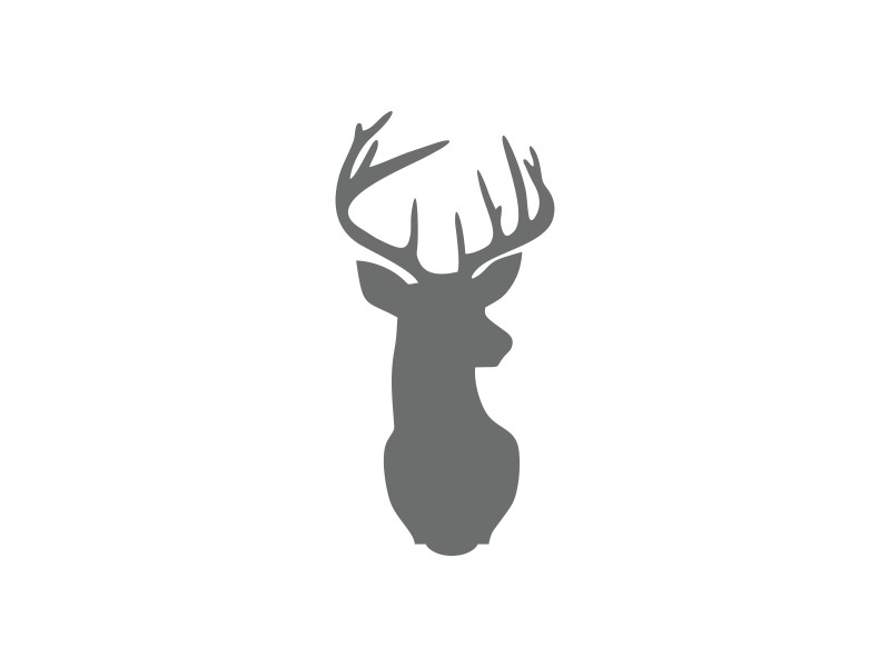 800x600 Deer Head Stencil Deer Stencil