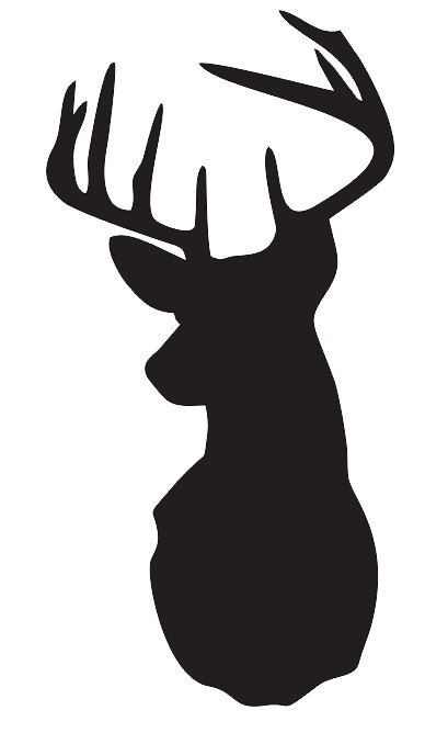 409x668 Deerstag Head Stencil Pick A Size Between 3 20 For Painting