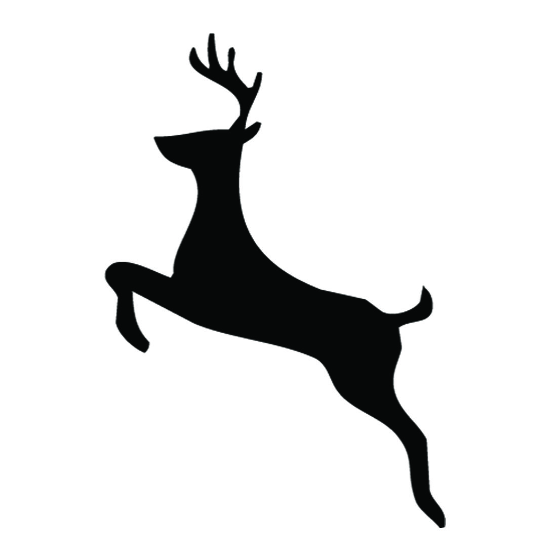 1100x1100 Reindeer Silhouette Stencil Christmas Idea'S