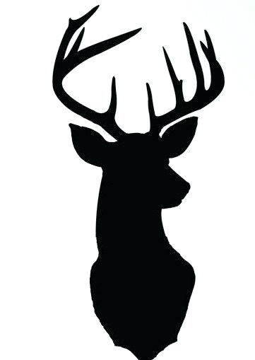 361x509 Template Reindeer Silhouette Template
