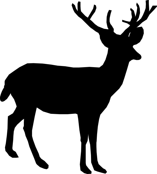 540x596 Deer Silhouette Clip Art