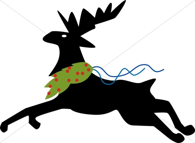 776x570 Sumptuous Design Reindeer Clipart Panda Free Images Info Black