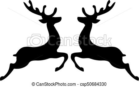 450x281 Vector Reindeer Silhouette Vectors