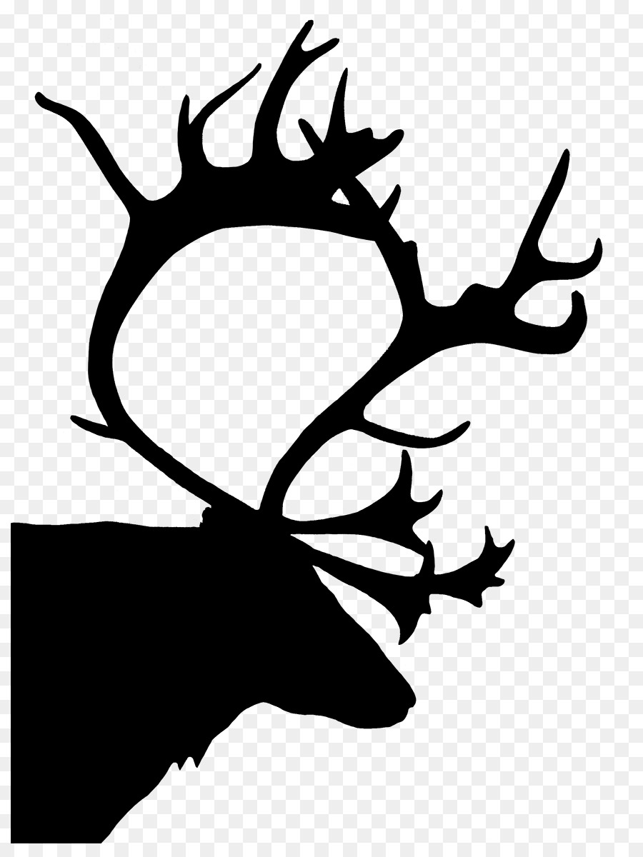 900x1200 Reindeer Silhouette Christmas Clip Art