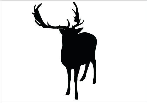 501x352 Template Reindeer Silhouette Template Free. Reindeer Silhouette