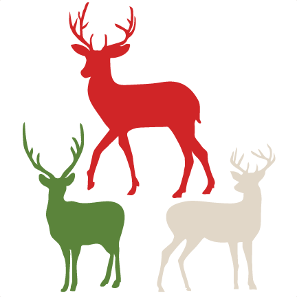 432x432 Winter Reindeer Svg Scrapbook Cut File Cute Clipart Files