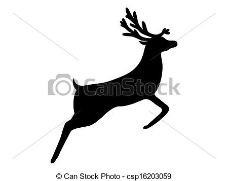 450x357 Reindeer Isolated On White Background Clipart Vector