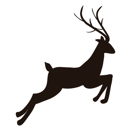 512x512 Reindeer Silhouette Jumping 24