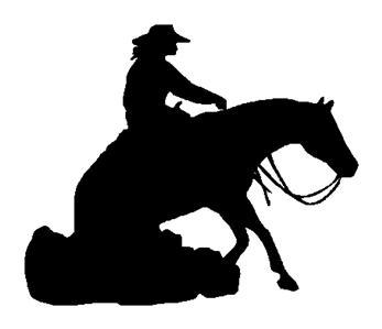 Reining Horse Silhouette at GetDrawings | Free download