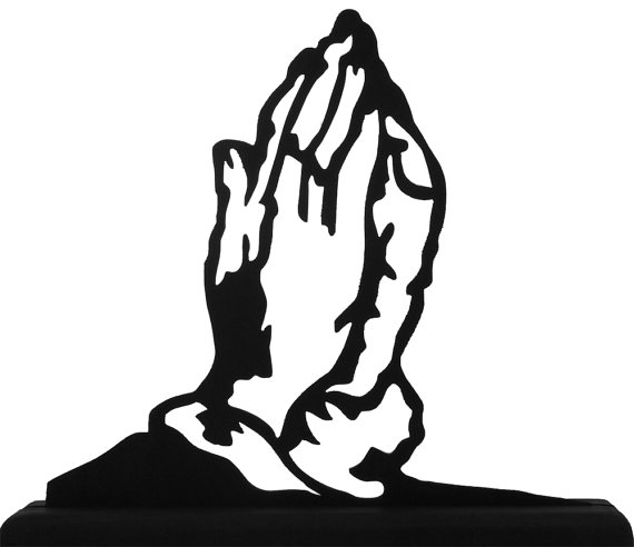 570x492 Praying Hands Silhouette Clipart