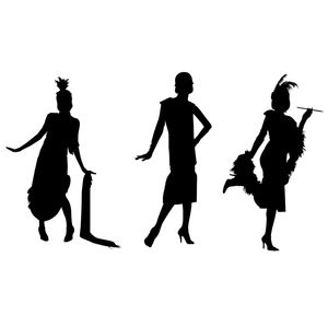 300x299 Roaring Twenties Silhouette