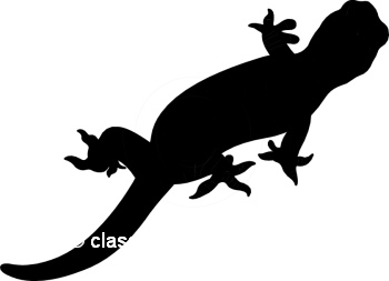 350x253 Silhouettes Clipart Gecko Silhouette 0609 7