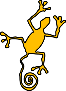 219x300 Yellow Reptile Silhouette Png, Svg Clip Art For Web