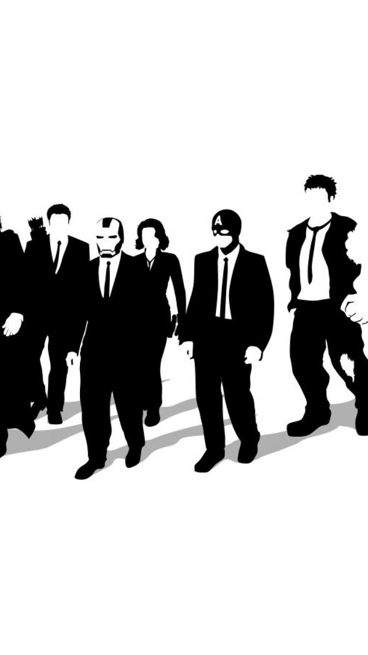 750x1334 Reservoir Dogs The Avengers Crossovers (Movie) Background