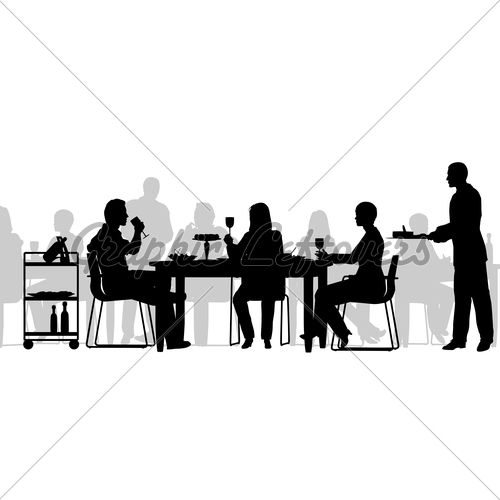 500x500 Restaurant Scene Gl Stock Images