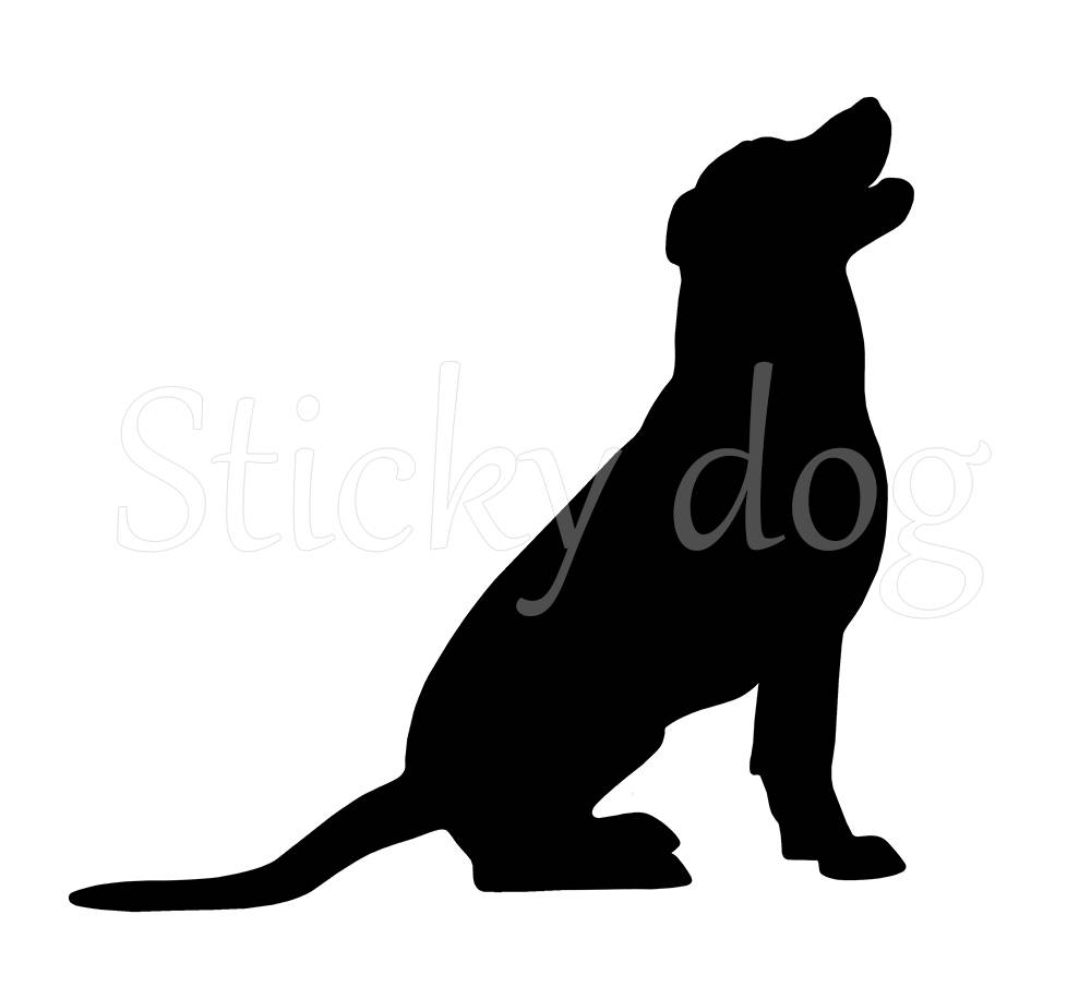 1000x916 Labrador Retriever Silhouette Sticker