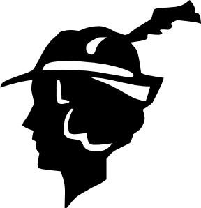 288x298 Retro Lady Silhouette Clip Art