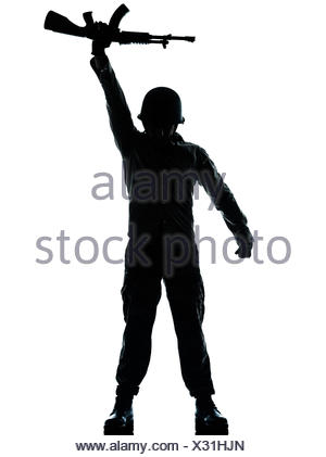 300x421 One Caucasian Revolutionary Army Soldier Man Holding Ak47