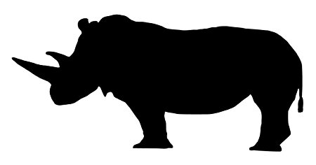 450x236 Rhino Wall Decal Sticker 1