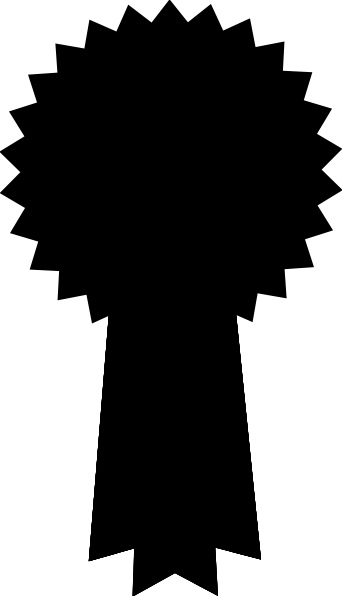 342x596 Silhouette Prize Ribbon Clip Art