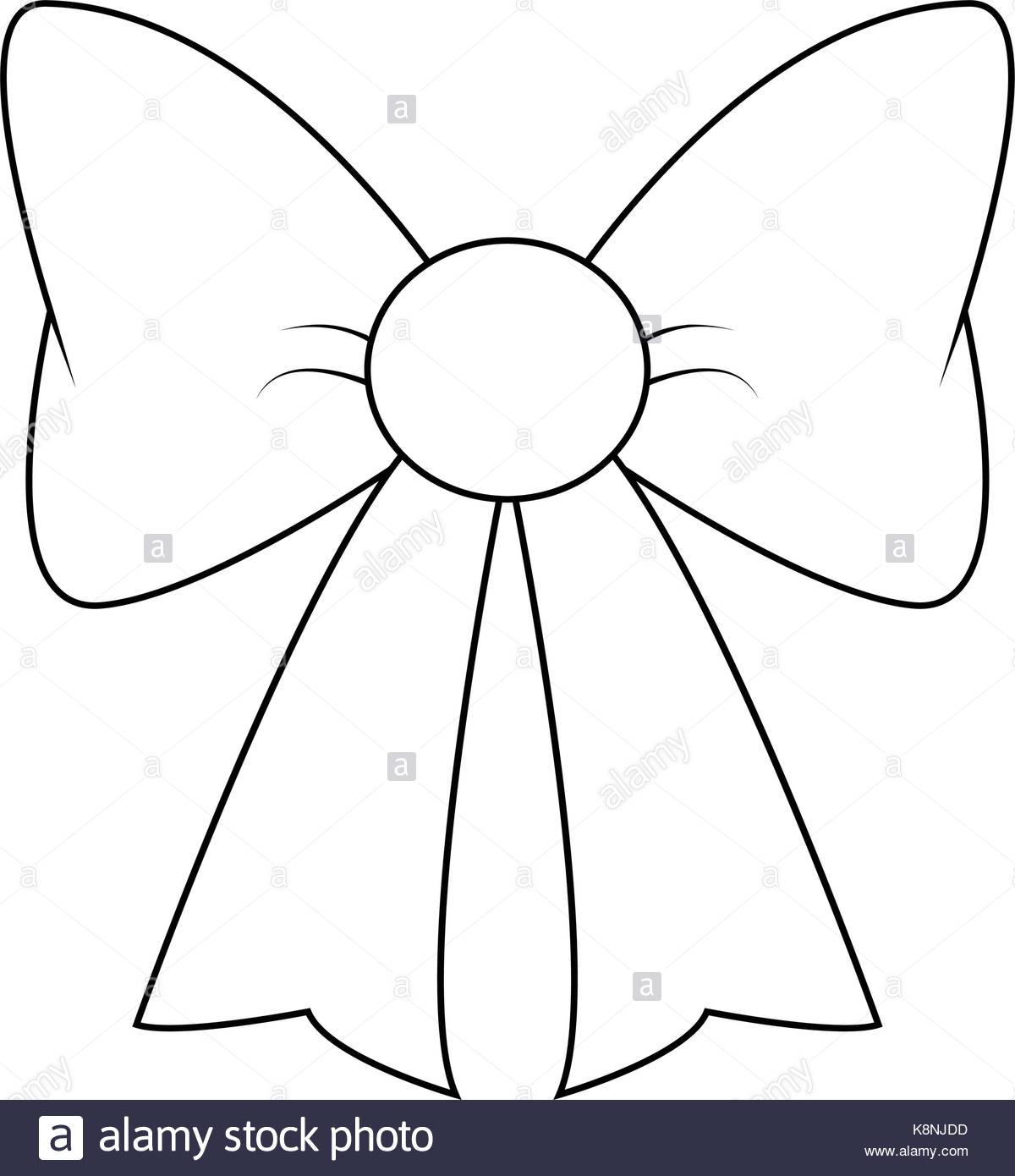 1200x1390 Ribbon Bow Silhouette For Christmas Present Symbol Design. Vector