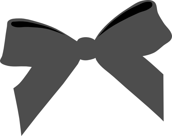 600x472 Blcok Ribbon Bow Clip Art