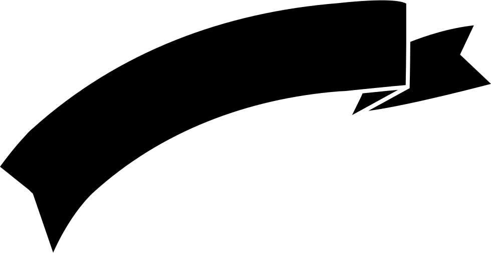 980x506 Ribbon Banner Silhouette Svg Png Icon Free Download ( 67625