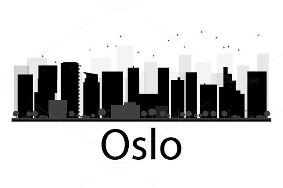 580x386 Oslo City Skyline Silhouette Skyline Silhouette, City Skylines