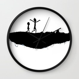 264x264 Rick And Morty Wall Clocks Society6