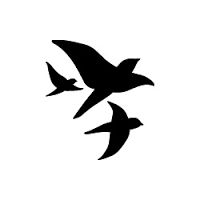 200x200 Flying Geese Clip Art, With Writing On The Bottom Saying Riplt3