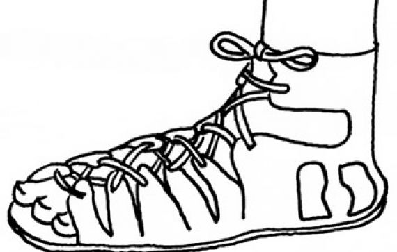 570x363 Ancient Sandal Clip Art