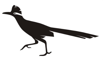 330x194 Roadrunner Silhouette V1 Decal Sticker