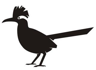 320x235 Roadrunner Silhouette V3 Decal Sticker