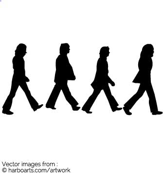 335x355 Download Beatles Abbey Road Silhouettes