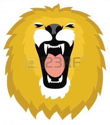 352x400 Roaring Lion Head Clipart Collection