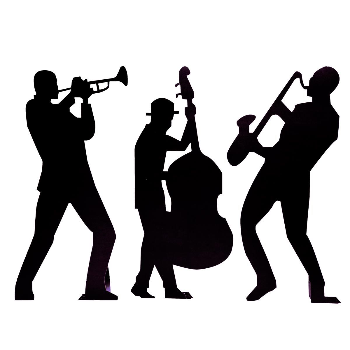 1200x1200 List Of Synonyms And Antonyms Of The Word Jazz Band Silhouette