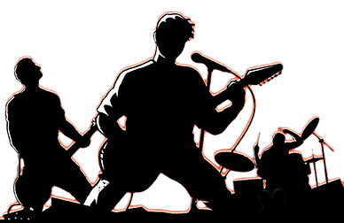 Rock Band Silhouette at GetDrawings | Free download