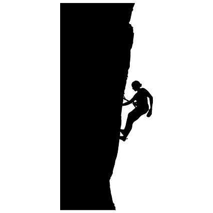 425x425 Rock Climbing Wall Decal Sticker 19