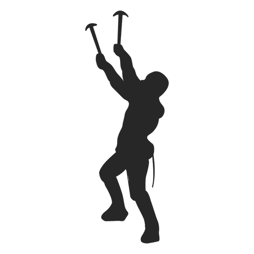 512x512 Rock Climbing Silhouette