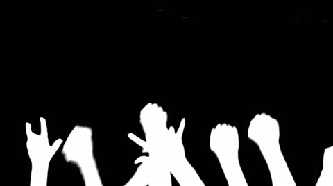 480x268 Rock Concert Fist Crowd ~ Hi Res Video