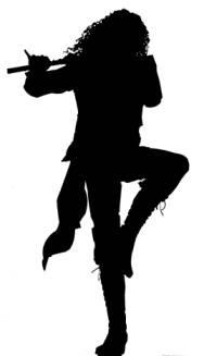 Rock Singer Silhouette